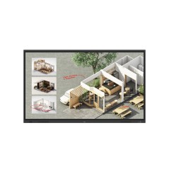 LG CreateBoard Standard tableau blanc interactif 2,18 m (86") 3840 x 2160 pixels Écran tactile Noir