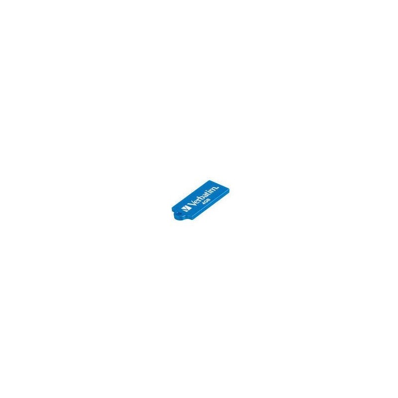 Verbatim Micro USB Drive 4GB - Caribbean Blue lecteur USB flash 4 Go USB Type-A 2.0 Bleu Verbatim Micro USB Drive 4GB - Caribbean Blue lecteur USB flash 4 Go USB Type-A 2.0 Bleu
