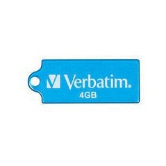 Verbatim Micro USB Drive 4GB - Caribbean Blue lecteur USB flash 4 Go USB Type-A 2.0 Bleu