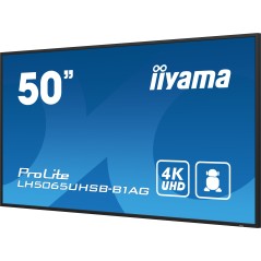 iiyama LH5065UHSB-B1AG Écran d'affichage dynamique Écran plat de signalisation numérique 125,7 cm (49.5") LCD Wifi 800 cd m² 4K