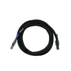 QNAP CAB-SAS30M-8644 câble Serial Attached SCSI (SAS) 3 m Noir, Métallique