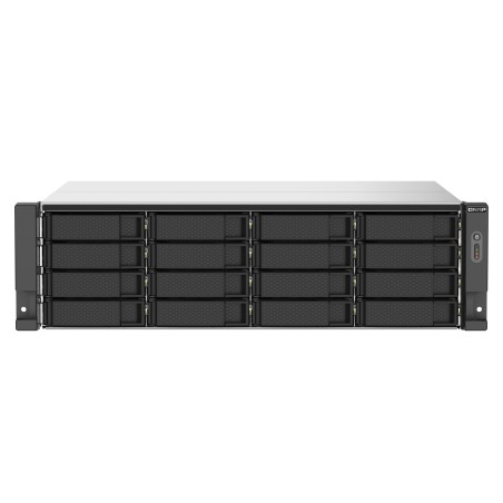 QNAP TS-1673AU-RP-16G serveur de stockage NAS Rack (3 U) Ryzen Embedded V1500B 16 Go DDR4 0 To QNAP QTS Noir, Gris