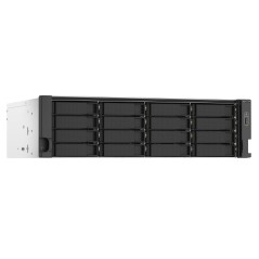 QNAP TS-1673AU-RP-16G serveur de stockage NAS Rack (3 U) Ryzen Embedded V1500B 16 Go DDR4 0 To QNAP QTS Noir, Gris