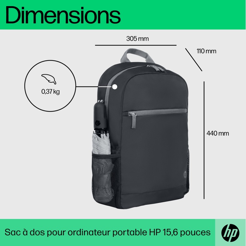 HP Sac à dos pour PC portable 15,6 pouces HP Sac à dos pour PC portable 15,6 pouces