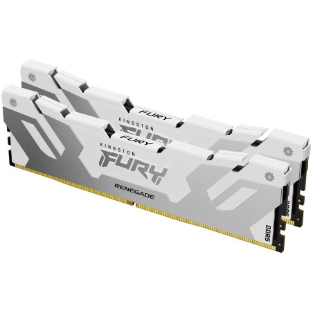 Kingston Technology FURY 32 Go 7600 MT s DDR5 CL38 DIMM (kit de 2) Renegade White XMP