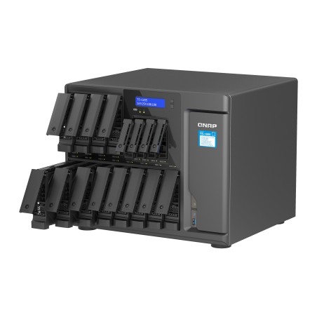 QNAP TS-1655 NAS Tower Intel Atom® C5125 8 Go DDR4 0 To QNAP Turbo System Noir