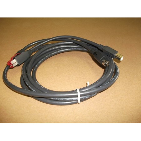Epson 2218424 câble électrique Noir 3 m PoweredUSB