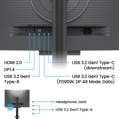 BenQ RD280UA écran plat de PC 71,6 cm (28.2") 3840 x 2560 pixels 4K Ultra HD Noir