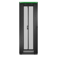 APC Baie EasyRack 800mm 48U 1200mm avec toit, sans panneau latéral, roulettes, noir