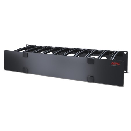 APC NetShelter - Passe-câbles horizontal - 2U - Profondeur 15 cm - 1 côté avec capot