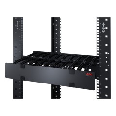 APC NetShelter - Passe-câbles horizontal - 2U - Profondeur 15 cm - 1 côté avec capot