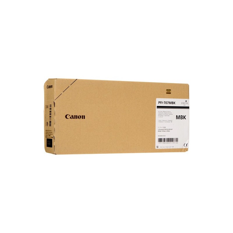 Canon PFI-707MBK cartouche d'encre Original Noir mat Canon PFI-707MBK cartouche d'encre Original Noir mat