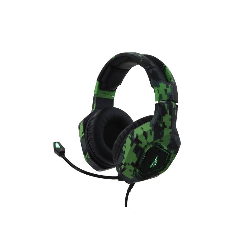 SureFire Skirmish Casque Avec fil Arceau Gaming USB Type-A Noir, Camouflage, Vert SureFire Skirmish Casque Avec fil Arceau Gaming USB Type-A Noir, Camouflage, Vert