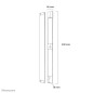 Neomounts NS-CC050SILVER Cache-câble - pour 1-3 câbles - universelle