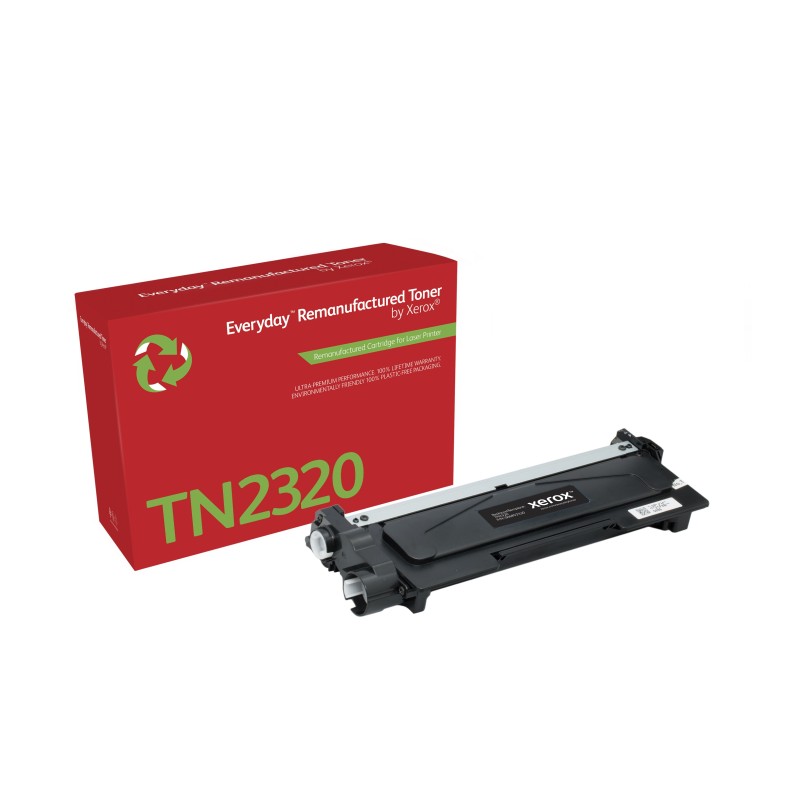 Toner remanufacturé Mono Everyday™ de Xerox compatible avec Brother TN2320, Grande capacité Toner remanufacturé Mono Everyday™ de Xerox compatible avec Brother TN2320, Grande capacité