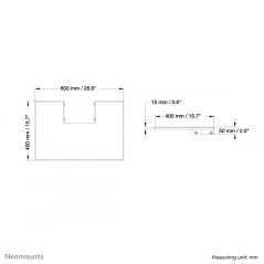 Neomounts PLASMA-M2500LAPSHELF Etagère pour multimédia
