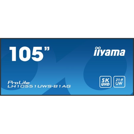 iiyama LH10551UWS-B1AG Écran d'affichage dynamique Écran plat de signalisation numérique 2,66 m (104.7") LED 500 cd/m²