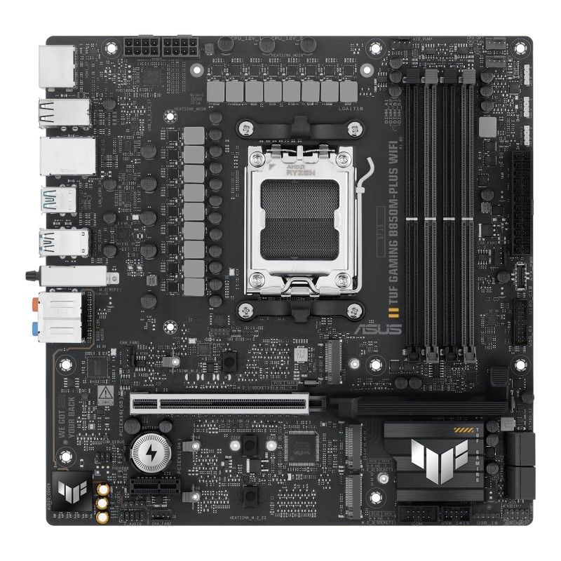 ASUS TUF GAMING B850M-PLUS WIFI AMD B850 Emplacement AM5 micro ATX ASUS TUF GAMING B850M-PLUS WIFI AMD B850 Emplacement AM5 micro ATX