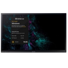 Sharp PN-LA752 Écran plat de signalisation numérique 190,5 cm (75") LCD 500 cd m² 4K Ultra HD Noir Écran tactile 24 7