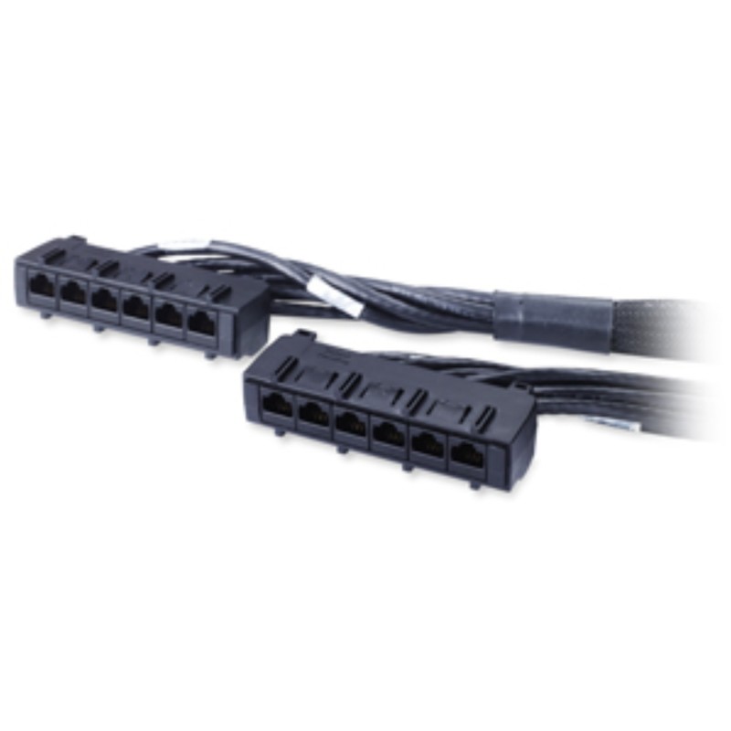 APC 60ft Cat6 UTP, 6x RJ-45 - 6x RJ-45 câble de réseau Noir 18,29 m U/UTP (UTP) APC 60ft Cat6 UTP, 6x RJ-45 - 6x RJ-45 câble de réseau Noir 18,29 m U/UTP (UTP)