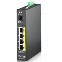 Zyxel RGS100-5P Non-géré L2 Gigabit Ethernet (10 100 1000) Connexion Ethernet, supportant l'alimentation via ce port (PoE) Noir