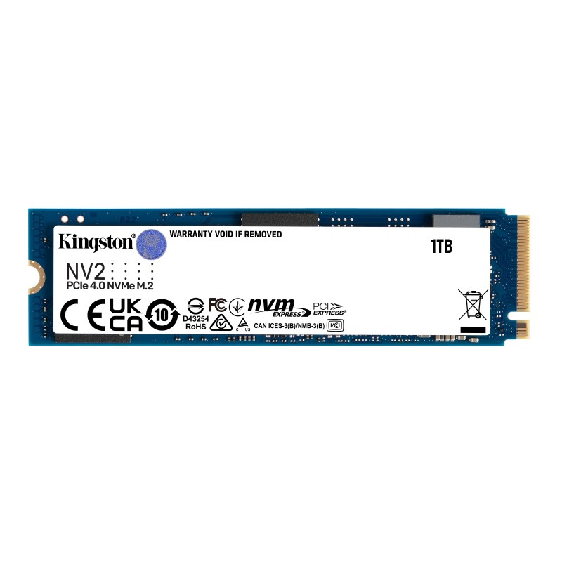 Kingston Technology 1000G NV2 M.2 2280 PCIe 4.0 NVMe SSD Kingston Technology 1000G NV2 M.2 2280 PCIe 4.0 NVMe SSD