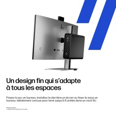 HP DW8E7ET PC poste de travail Intel Core Ultra 7 265 32 Go DDR5-SDRAM 1 To SSD Windows 11 Pro Mini PC Station de travail AI