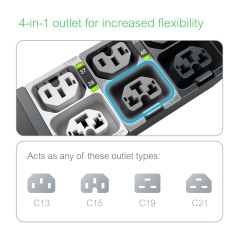 APC NS Rack PDU Adv SWD 7.4kW 1PH 230V 32A unité de distribution d'énergie 40 sortie(s) CA 0U