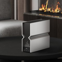 TP-Link Archer BE800 routeur sans fil Multi-Gigabit Ethernet Tri-bande (2,4 GHz   5 GHz   6 GHz) Noir, Acier inoxydable