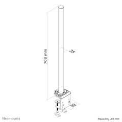 Neomounts FPMA-D935POLE Extension pour support d'écran à fixer - h70 cm