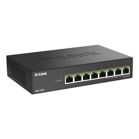 D-Link DMS-108P/E commutateur réseau Non-géré 2.5G Ethernet (100/1000/2500) Connexion Ethernet, supportant l'alimentation via