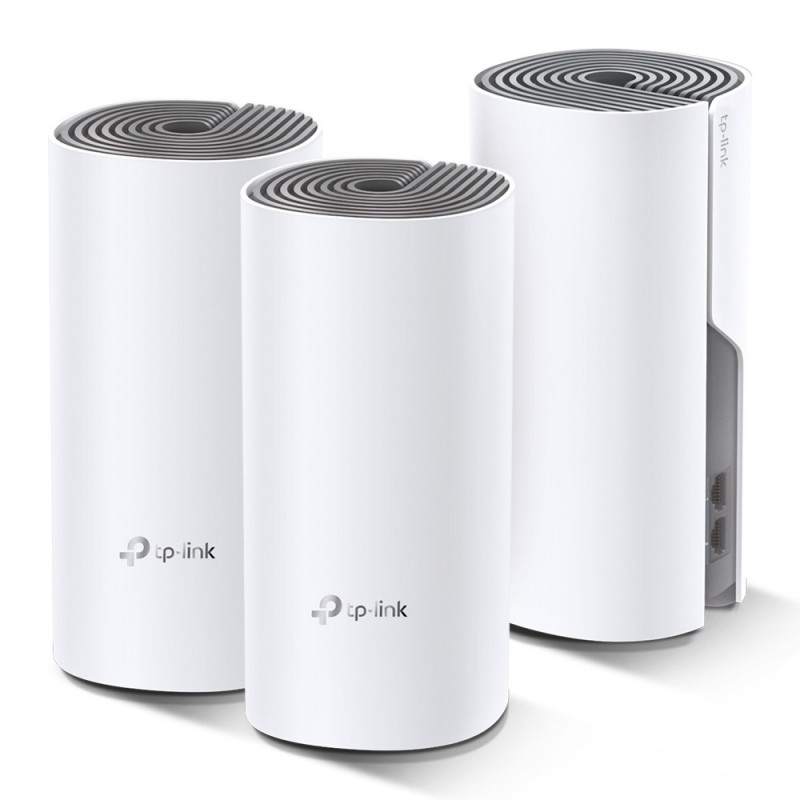 TP-Link Deco E4 (3-pack) Bi-bande (2,4 GHz / 5 GHz) Wi-Fi 5 (802.11ac) Blanc, Gris 2 Interne TP-Link Deco E4 (3-pack) Bi-bande (2,4 GHz / 5 GHz) Wi-Fi 5 (802.11ac) Blanc, Gris 2 Interne