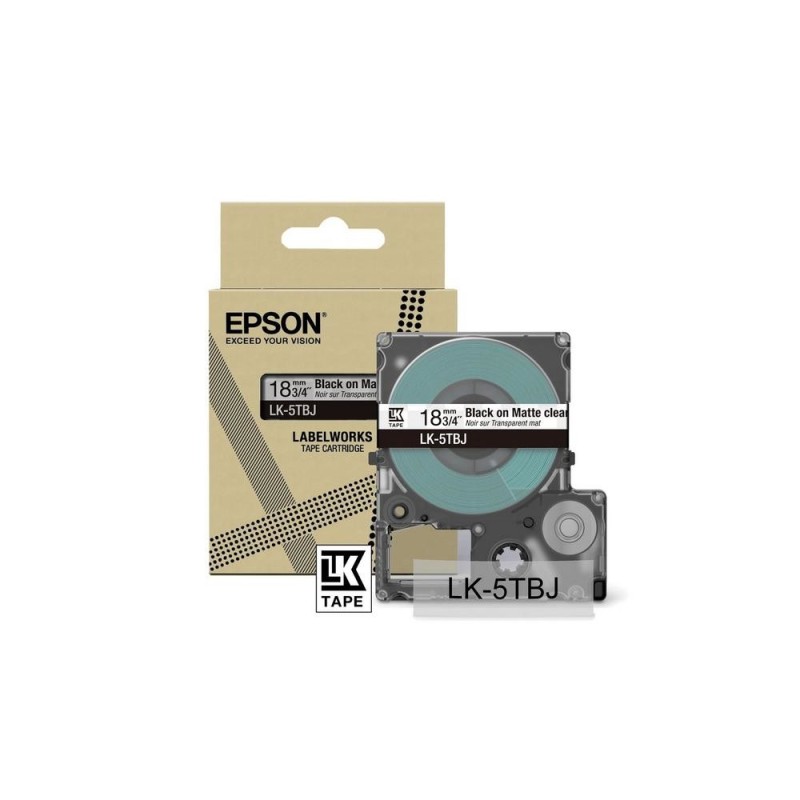 Epson LK-5TBJ Noir, Transparent Epson LK-5TBJ Noir, Transparent