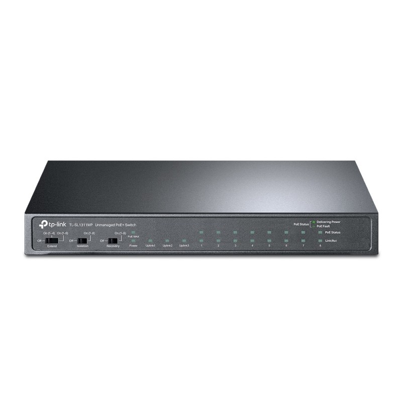 TP-Link TL-SL1311MP commutateur réseau Non-géré Fast Ethernet (10/100) Connexion Ethernet, supportant l'alimentation via ce