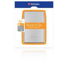 Verbatim Store 'n' Go USB 2.0 Portable Hard Drive 750GB disque dur externe 750 Go 5400 tr min 2.5" Argent