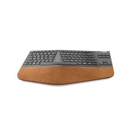 Lenovo Go Wireless Split clavier Bureau RF sans fil QWERTY Anglais américain Gris