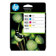 HP 903 Pack de 4 cartouches d'encre Noir Cyan Magenta Jaune authentiques