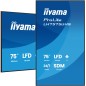 iiyama LH7575UHS-B2AG Écran d'affichage dynamique Écran plat de signalisation numérique 190,5 cm (75") LCD Wifi 500 cd/m² 4K