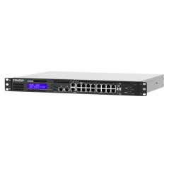 QNAP QGD-1602 Géré L2 Gigabit Ethernet (10 100 1000) 1U Noir, Gris