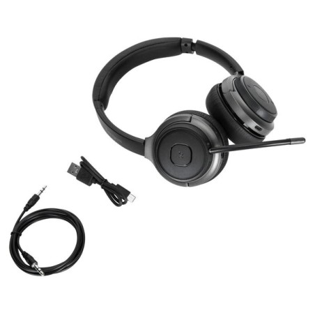 Targus AEH104GL casque Avec fil &sans fil Arceau Appels/Musique USB Type-C Bluetooth Noir