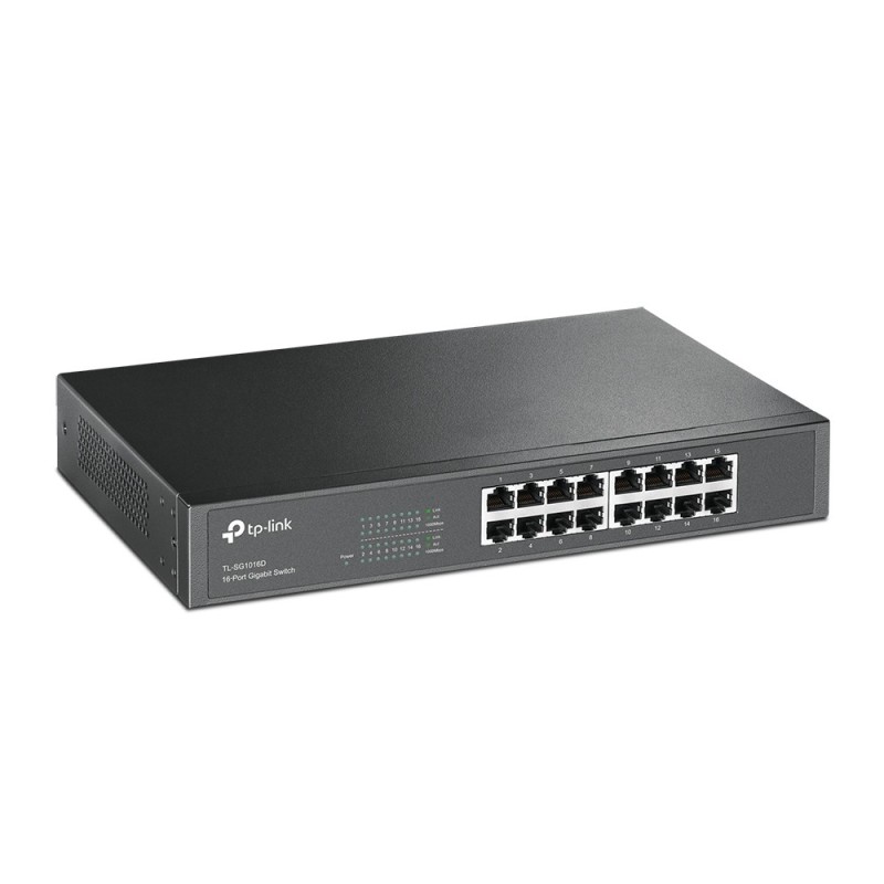TP-Link TL-SG1016D Non-géré Gigabit Ethernet (10/100/1000) Noir TP-Link TL-SG1016D Non-géré Gigabit Ethernet (10/100/1000) Noir
