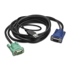 APC Câble USB LCD KVM pour rack intégré - 10 pi (3 m)