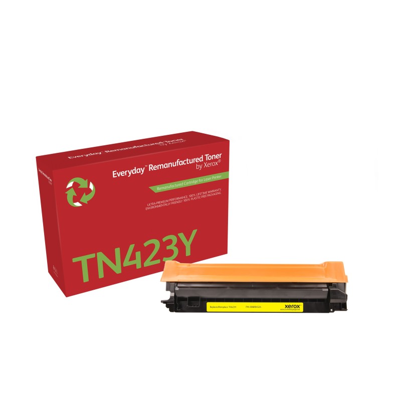 Toner remanufacturé Jaune Everyday™ de Xerox compatible avec Brother TN423Y, Grande capacité Toner remanufacturé Jaune Everyday™ de Xerox compatible avec Brother TN423Y, Grande capacité