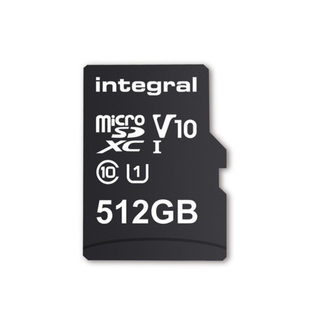 Integral INMSDX512G10-80SPTAB mémoire flash 512 Go MicroSDXC UHS-I Classe 10