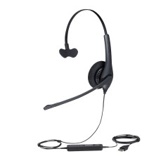 Jabra Biz 1500 Casque Avec fil Arceau Bureau Centre d'appels Bluetooth Noir