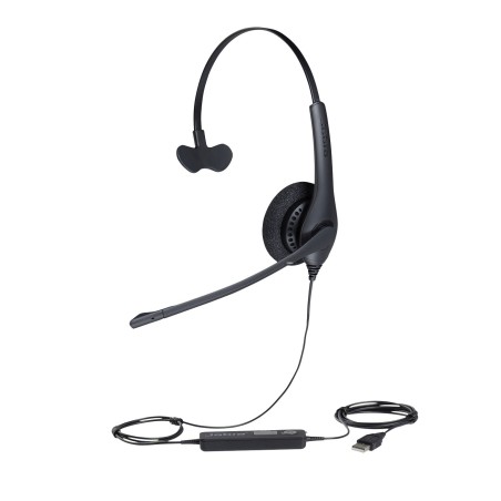 Jabra Biz 1500 Casque Avec fil Arceau Bureau Centre d'appels Bluetooth Noir