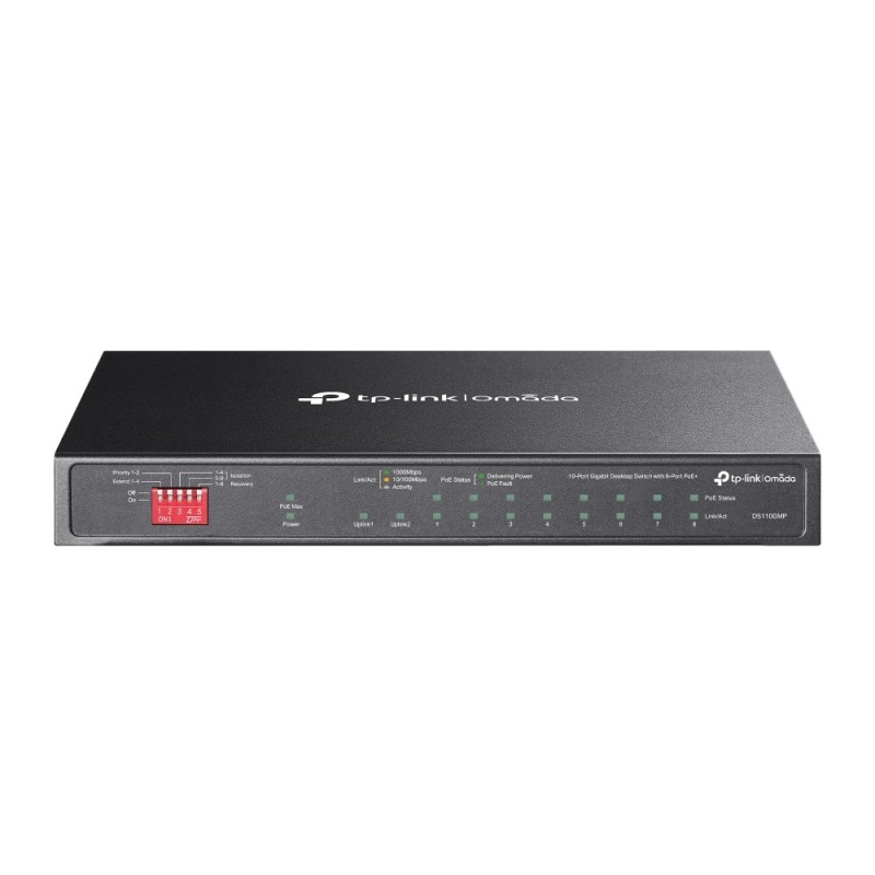 TP-Link Omada DS110GMP commutateur réseau Non-géré Gigabit Ethernet (10/100/1000) Connexion Ethernet, supportant l'alimentation TP-Link Omada DS110GMP commutateur réseau Non-géré Gigabit Ethernet (10/100/1000) Connexion Ethernet, supportant l'alimentation