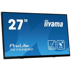 iiyama ProLite T2755QSC-B1 écran plat de PC 68,6 cm (27") 2560 x 1440 pixels Quad HD LCD Écran tactile Noir