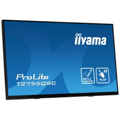 iiyama ProLite T2755QSC-B1 écran plat de PC 68,6 cm (27") 2560 x 1440 pixels Quad HD LCD Écran tactile Noir