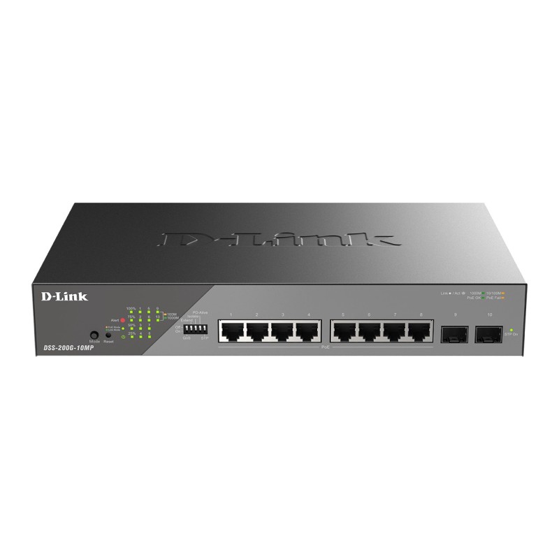 D-Link DSS-200G-10MP/E commutateur réseau Géré L2 Gigabit Ethernet (10/100/1000) Connexion Ethernet, supportant l'alimentation D-Link DSS-200G-10MP/E commutateur réseau Géré L2 Gigabit Ethernet (10/100/1000) Connexion Ethernet, supportant l'alimentation
